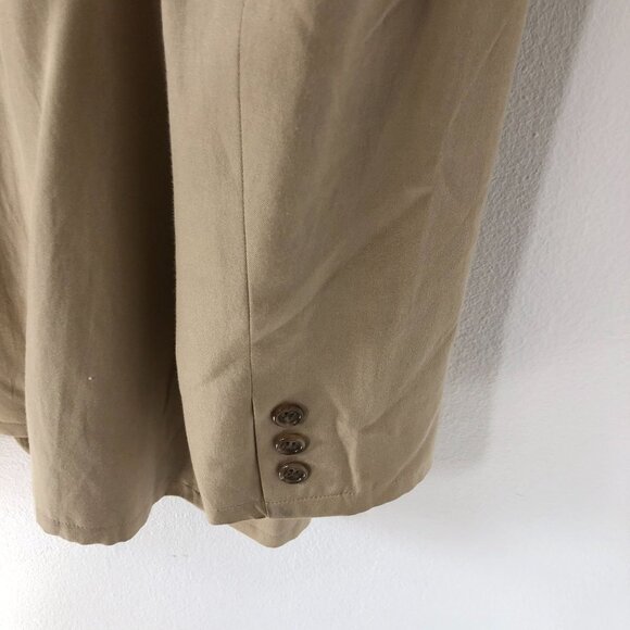 Clifford & Wills Silk Coat Women 10 Beige Button Up Notch Collar - Picture 4 of 13